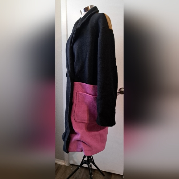 💜Peter Som Collective Colorblock Wool Coat💜 - Picture 9 of 14